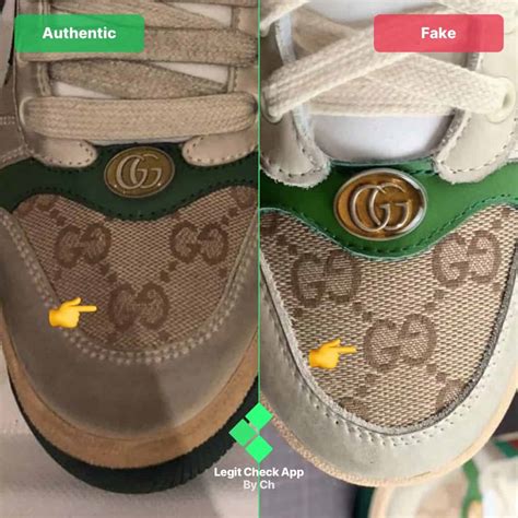 authentic gucci sneakers vs fake|authentic gucci sneakers.